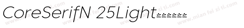 CoreSerifN 25Light字体转换